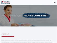 Tablet Screenshot of pacificaviation.com